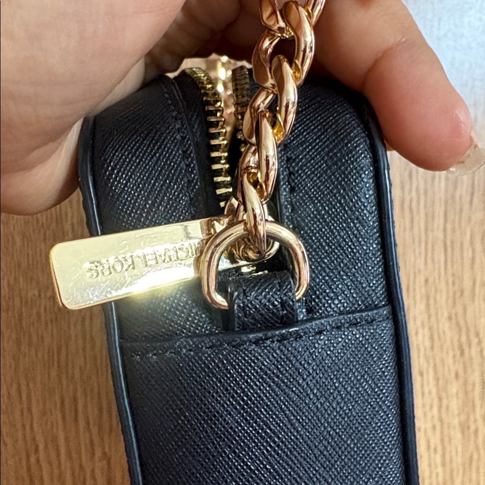 Michael Kors Black and Gold Crossbody Bag - Picture 8 of 9